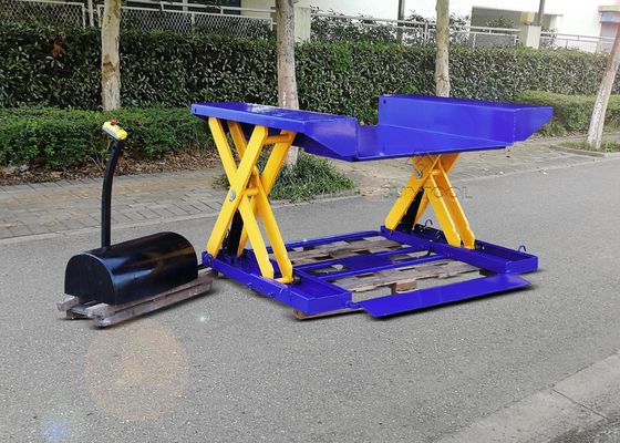 Low Profile Floor Level Lift Tables Zero Pallet Jack Scissor Lift 1270×1100mm