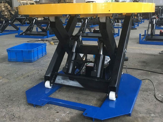 500 Lb 1000 Lbs Electric Lift Tables 3000 Lb Hydraulic Lift Table With Turntable