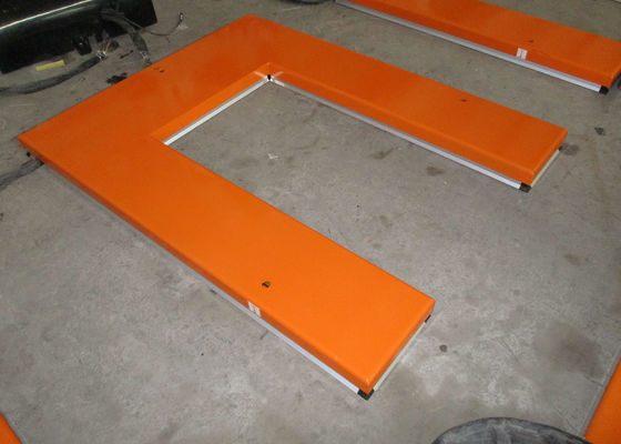 U Shaped Low Profile Scissor Lift Table Cart 1t  Pallet Hydraulic Stationary 1450x1140mm