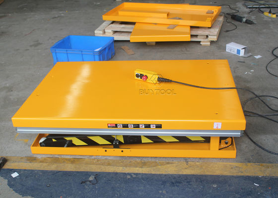 800 Kg  Electric Hydraulic Double Scissor Lift Table Cart Max Height 80"