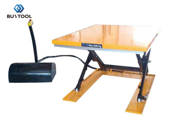 85mm 48 X 48 Low Profile Lift Table For Pallets Platform With Hydraulic Pump