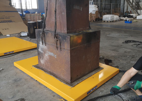 85mm 48 X 48 Low Profile Lift Table For Pallets Platform With Hydraulic Pump