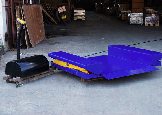 1.5t Low Profile Lift Table With Dock Leveler Scissor Hydraulic Pallet Lift Table