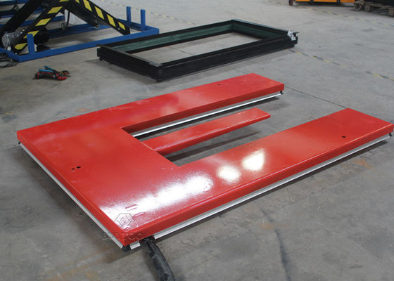 1 Tonne Low Profile Electric Lift Tables Cart Portable Pallet Scissor Lift Table E Shape 1450x1200mm