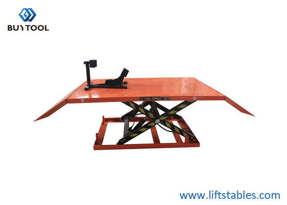 Portable Hydraulic Heavy Duty Motorcycle Lift Table 450kg Mechanics Garage Workshop
