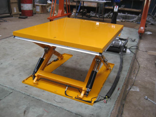 Hydraulic Scissor Auto Pallet Lift Table With Ramp 1600x1140mm