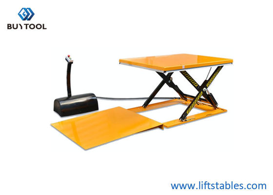 Hydraulic Scissor Auto Pallet Lift Table With Ramp 1600x1140mm
