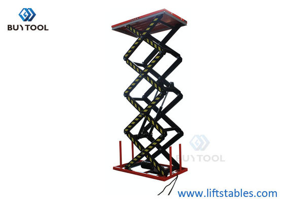 250 Kg 2500 Lb Electric Lift Tables Four Scissors High Height 165"