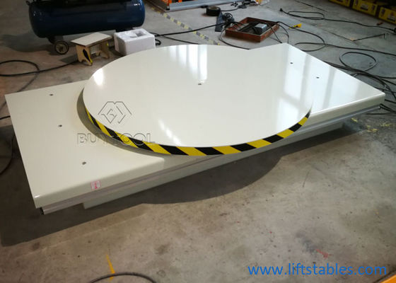 6000 Lb 2200 Lbs Stationary Electric Lift Scissor Lift Table 120v With Rotary Plate