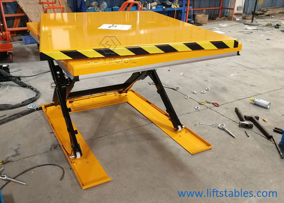 Manual Hydraulic Lift Table 1000 Lbs Manual Scissor Lift Platform Rotary Table  51" X 51" Inch