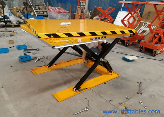 Manual Hydraulic Lift Table 1000 Lbs Manual Scissor Lift Platform Rotary Table  51" X 51" Inch