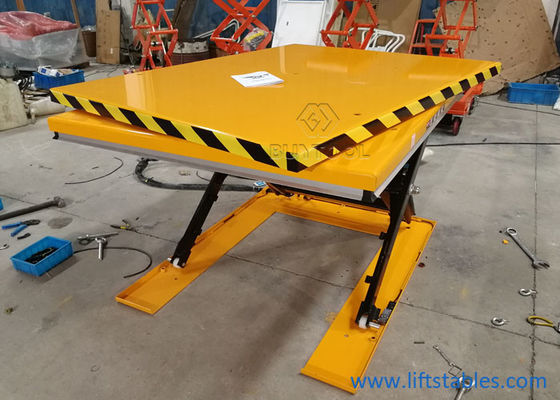 Manual Hydraulic Lift Table 1000 Lbs Manual Scissor Lift Platform Rotary Table  51" X 51" Inch