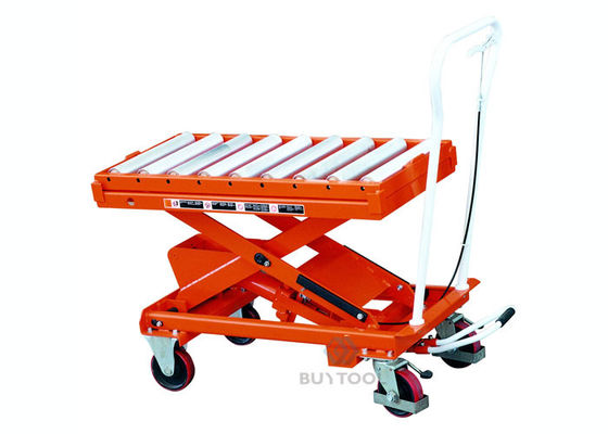 Electric Hydraulic Double Scissor Lift Table Cart 56" Lifting Manual Scissor Table