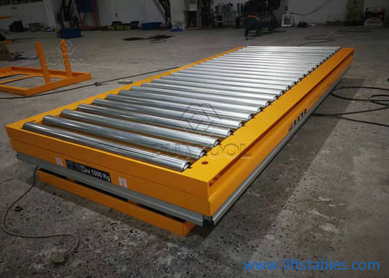 300 Kg 500kg Roller Lift Table Electric Lift Scissor Lift Table 2000 Lb Galvanized Roller