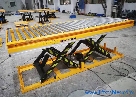 300 Kg 500kg Roller Lift Table Electric Lift Scissor Lift Table 2000 Lb Galvanized Roller