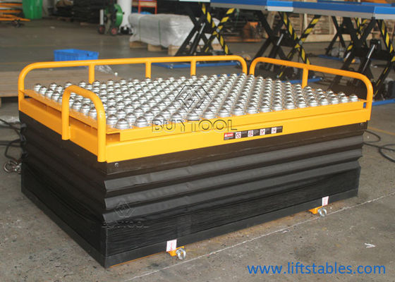 Rolling Ball Stationary Lift Table 300kg 350kg With Integrated Pop Up Ball Transfer Table
