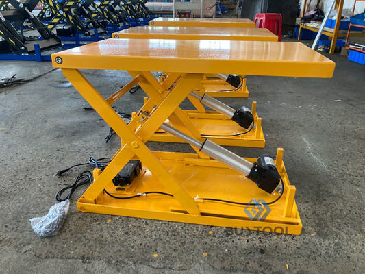 Mechanical Small Electric Ball Screw Scissor Lift Tables Mini 100kg 50kg For Lab