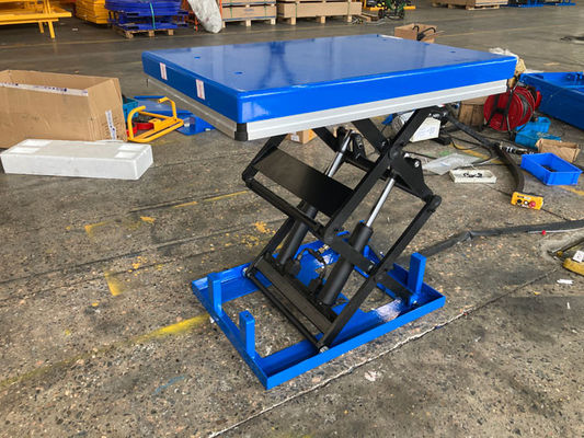 Hydraulic Bike Mini Lift Table Electric Scissor Platform With Separated Pump Station