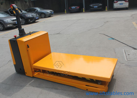 1 Ton Battery Operated High Lift Pallet Truck 2000kg 2500kg 1000mm With Platform Lift