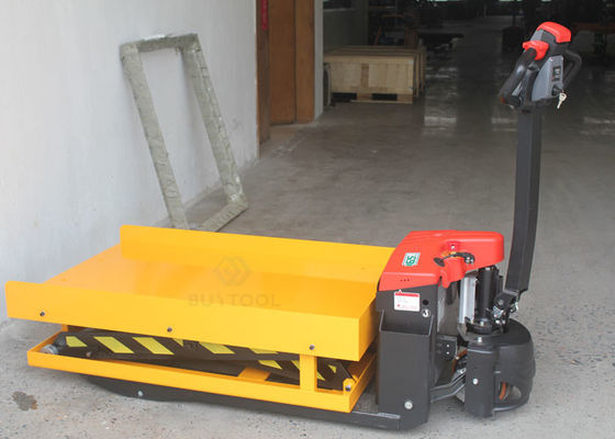 Pallet Mobile Lift Tables Self-Propelled Battery Powered Scissor Lift Table 2000 Lb. Cap