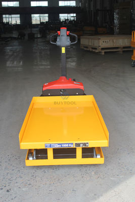 Pallet Mobile Lift Tables Self-Propelled Battery Powered Scissor Lift Table 2000 Lb. Cap
