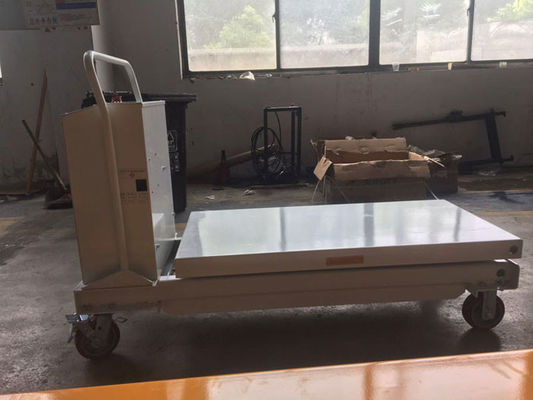 Hydraulic Mobile Electric Lift Table 750kg 1653lbs Capacity   916x610mm