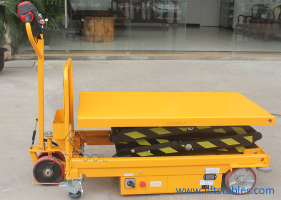 40.2"X24" Mobile Lift Tables Hydraulic Mobile Scissor Lift Table With Large Platform