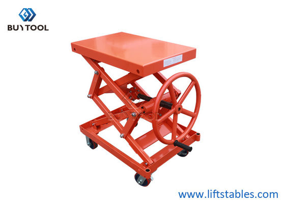 1190mm Height Ball Screw Scissor Lift Table Truck Without Hydraulic Pump Mobile Lift Carts