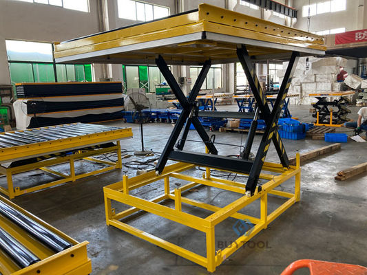 1t 2t 3t 4t Hydraulic Scissor Lift Roller Table 1000×1600mm
