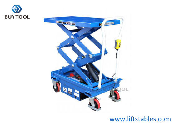 Vehicle Industrial Long Deck Mobile Scissor Lift Mobile Equipment 1100lbs 40"X20" Platform