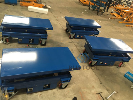 Vehicle Industrial Long Deck Mobile Scissor Lift Mobile Equipment 1100lbs 40"X20" Platform