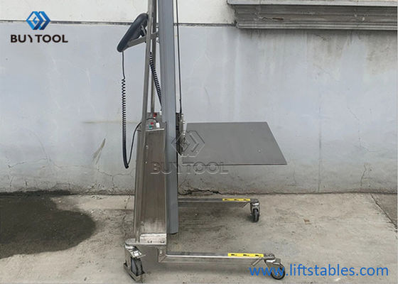 Fork Hydraulic Stacker Lift Truck Platform 304 Stainless Steel Electric Work Positioner