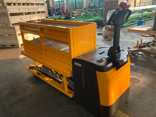 Roller Lift Table Top 1500kg Electric Pallet Truck For Die Handling Production Line