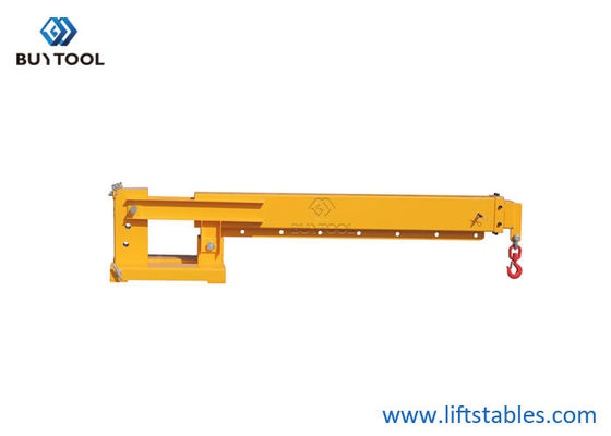 Telescopic Adjustable Hoist Forklift Attachment Jib Boom Crane 6000 Lb Lift Capacity Truss