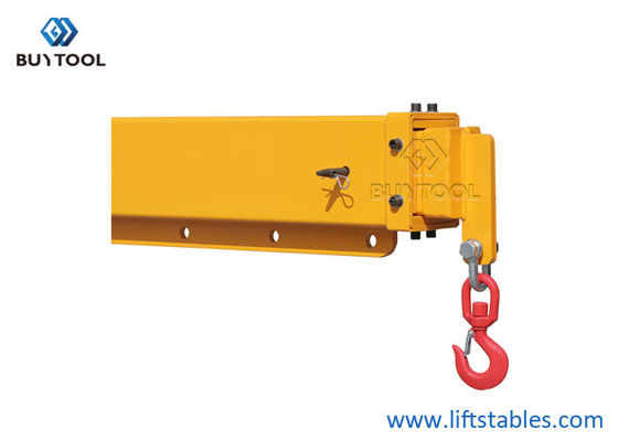 Telescopic Adjustable Hoist Forklift Attachment Jib Boom Crane 6000 Lb Lift Capacity Truss