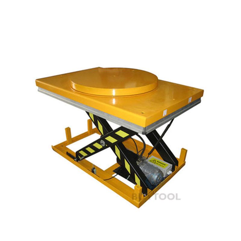 800kg Turntable Electric Lift Table Mobile Lifting Platform For Workshop Maximum Height 40"