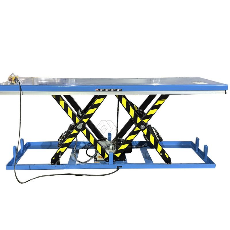 4t/8t Stationary Scissor Lift Table 1000mm Lifting Height For Heavy Material Handling