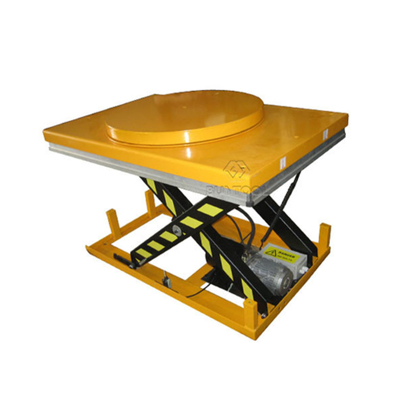 Powered Motorized Rotating Pallet Lift Table 100kg Rotary Round Stage Platform 360 Degree