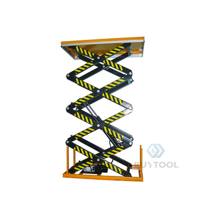 150 Kg 400kg Hydraulic Manual Scissor Lift Table Four Scissors Height 4000mm