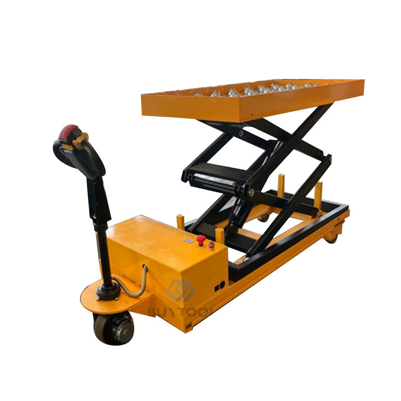 500 Lbs Mobile Lift Tables 4x8 Self Propelled Lift Table Jack Stand With Transfer Ball Platform