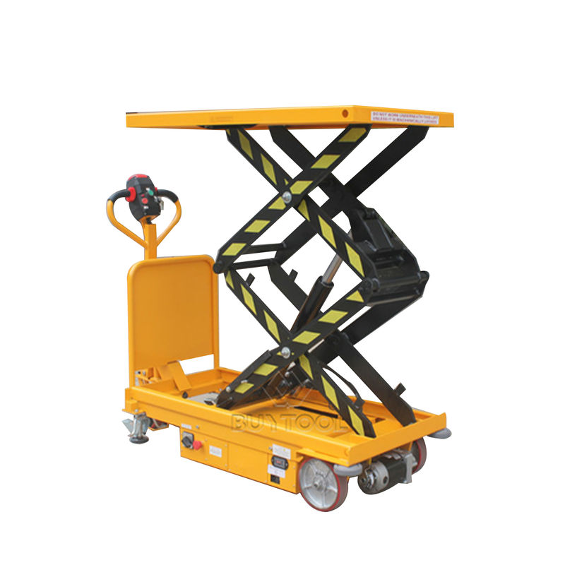 40.2"X24" Mobile Lift Tables Hydraulic Mobile Scissor Lift Table With Large Platform