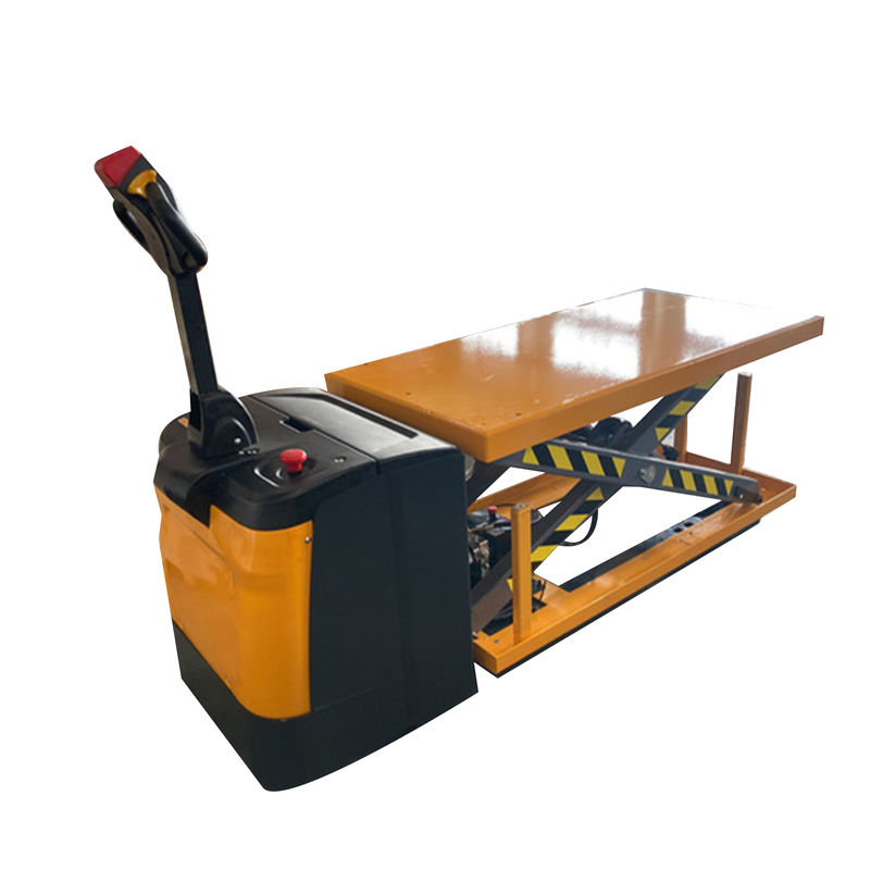 Electric 1500kg Powered Pallet Truck Horizontal Drive Motor With Lifting Platform Top