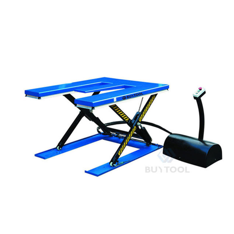 Static Ultra Low Profile Scissor Lift Tables Pallet Lifter Table 1000kg 1500×1300mm