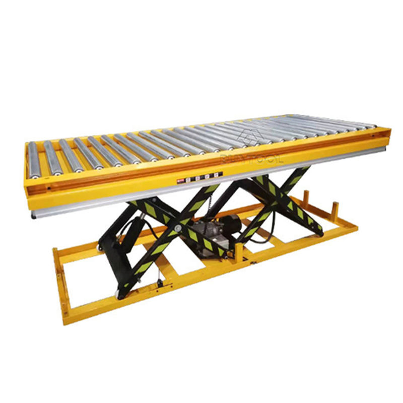 300 Kg 500kg Roller Lift Table Electric Lift Scissor Lift Table 2000 Lb Galvanized Roller