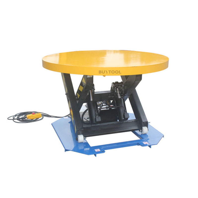 Carton Box Automatic Turntable Stretch Wrapping Machines Treadle Type Electric Rotary