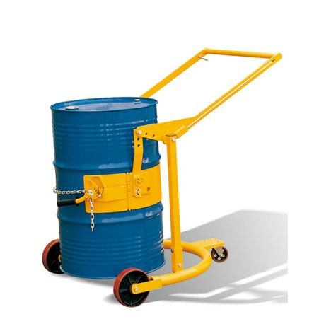 4 Wheel  55 Gallon Drum Lifter Forklift Hand Truck Lifting Device Barrel Handling Equipment
