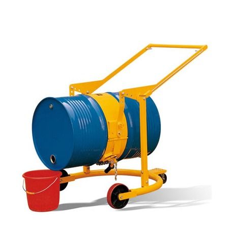 200 Litre 55 Gallon Plastic Drum Lifter Barrel Lifting Device Transporter With Wheels 4