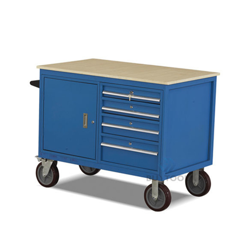 500kg Mobile Tool Trolleys Industrial Drawers Steel Cabinet For Warehouse Workshop