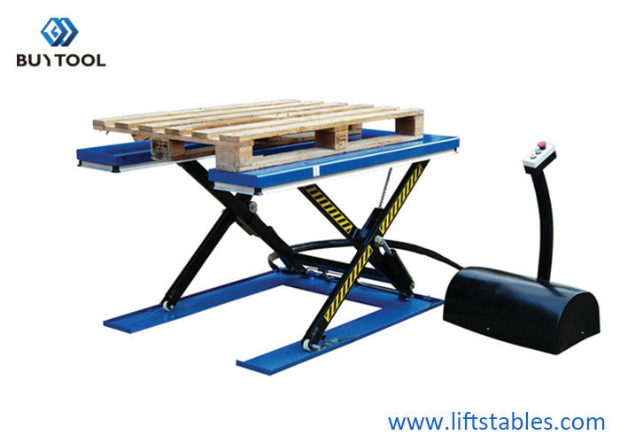 4500 Lb 5000 Lb 1t 1.5t 2t Capacity Electric Low Profile Lift Table Trolley Low Closed