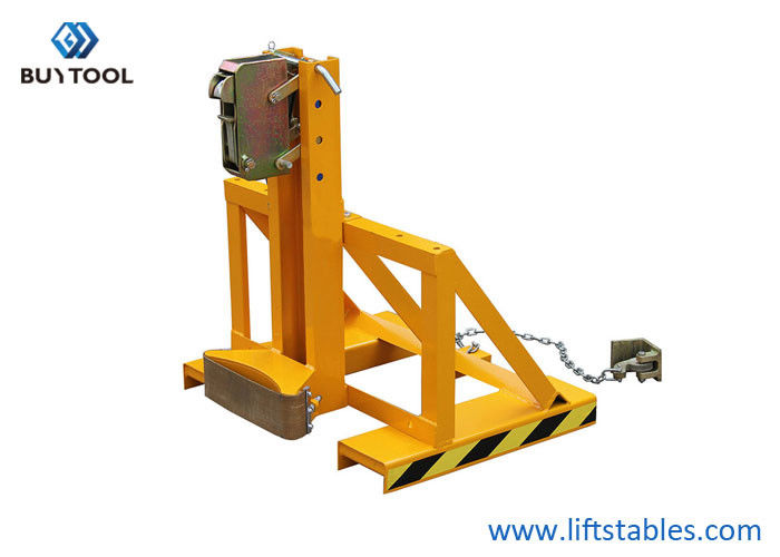 Universal Forklift Drum Carrier Forklift Drum Clamp Attachment Gator Grip Clamp 350kg 55 Gallon Barrel
